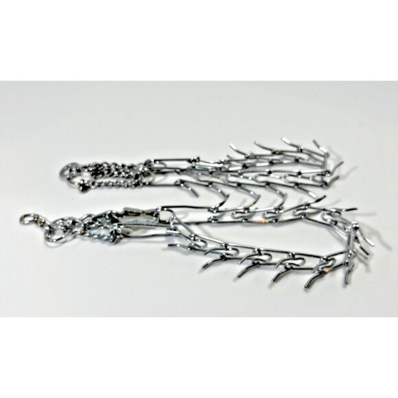 Two 16" Dog Canine Prong Pinch Dog Training Collar - Picture 1 of 3